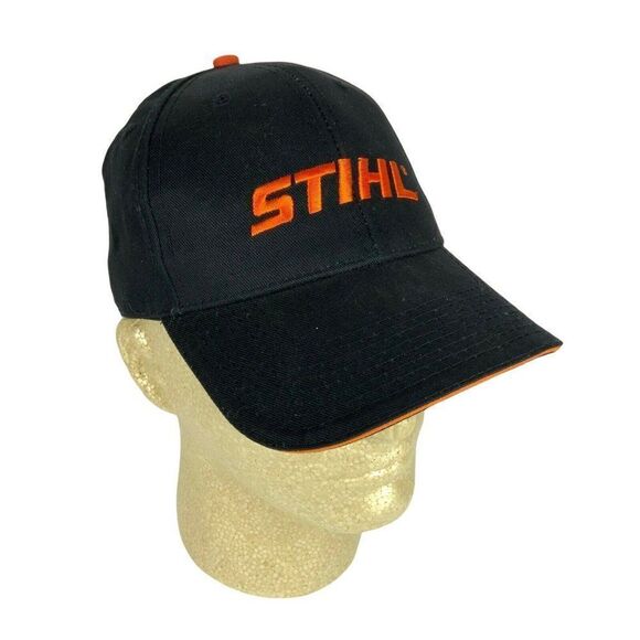 Stihl Outfitters Ball Cap Hat Strapback Adjustable Black Embroidered Saw - Picture 2 of 8